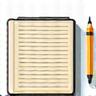 Icono de una libreta y un lápiz.
