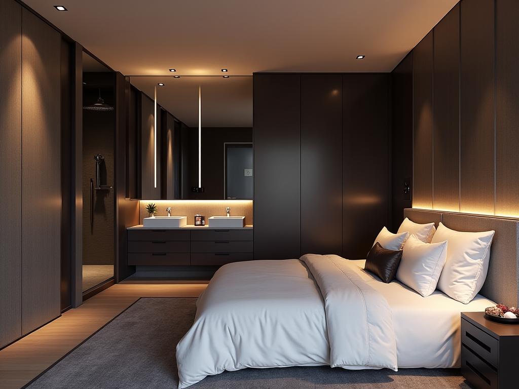 Dormitorio principal con baño en suite.